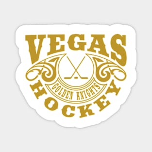 Vintage Retro Vegas Golden Knights Hockey Magnet