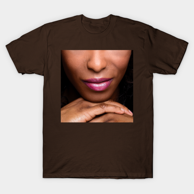 African American Woman with Pink Lips, TPSSG - African American Woman - T-Shirt