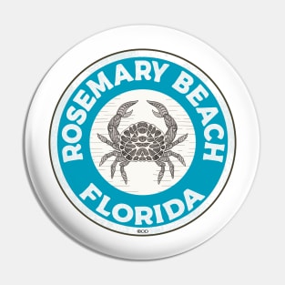 Rosemary Beach Florida Crab 30A 30 A Emerald Coast Walton County Pin