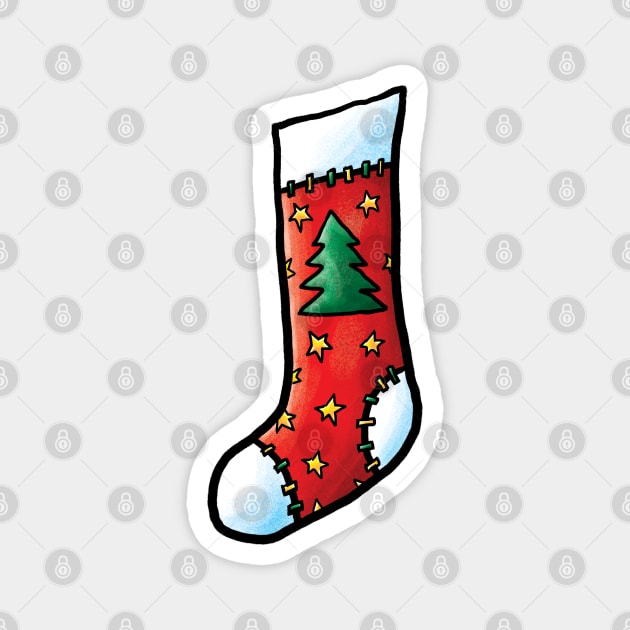 christmas stocking Magnet by Grasdal