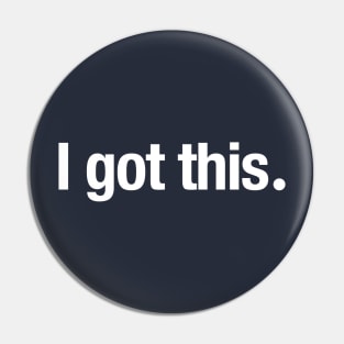 I got this. Pin