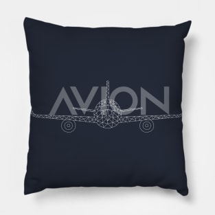 Avion Aircraft Geometric Shape Design Pillow