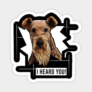 Airedale Terrier I Hear You Magnet