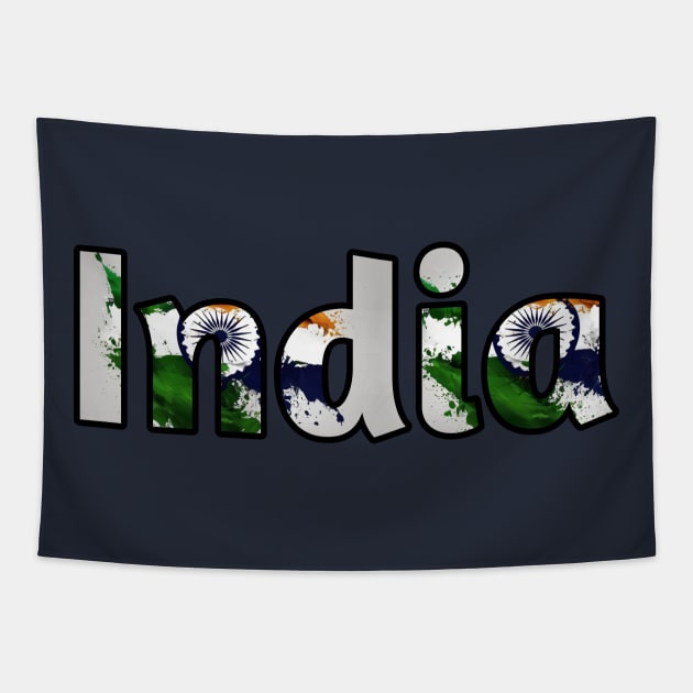 India flsg Tapestry by Spaceboyishere