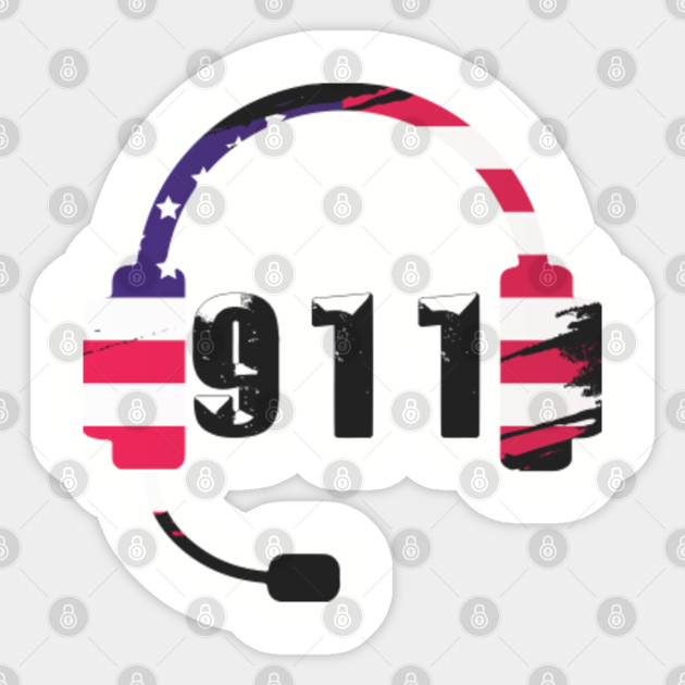911 Dispatcher 911 Dispatcher Sticker Teepublic