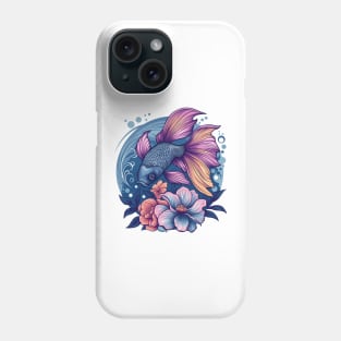 Cute Fish  with Flowers Phone Case