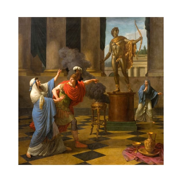 Alexander Consulting the Oracle of Apollo by Louis-Jean-Francois Lagrenee by Classic Art Stall