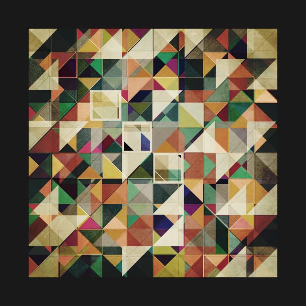 Earth Tones Geometric Pattern by perkinsdesigns