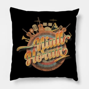 Tour Music Designs Vintage Retro - NH Flicker of Hope Pillow