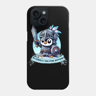 warrior penguin Phone Case