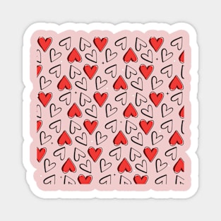 Cute Valentine's Day Pattern Magnet