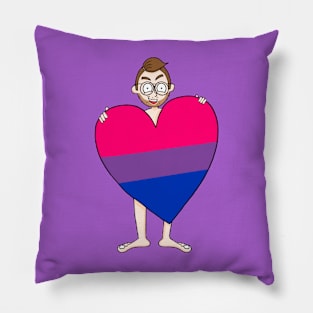 Bi Pride Heart Pillow