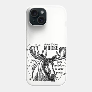 spirit animal - moose Phone Case
