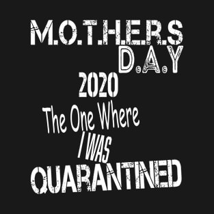 Mother's Day 2020 The One Where I Was Quarantined, Quarantined Mother's Day Shirt Mom Shirt Mommy and Me Outfits Mother's Day Gift T-Shirt