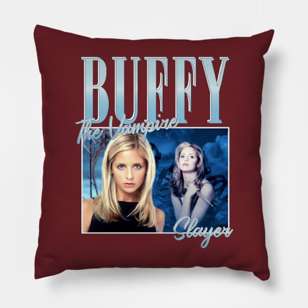 buffy the vampire slayer Pillow by snoddyshop