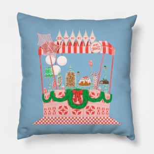 Mod Christmas Sweets and Treats Stand Pillow