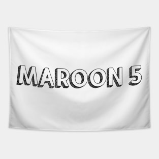 Maroon 5 <\\> Typography Design Tapestry