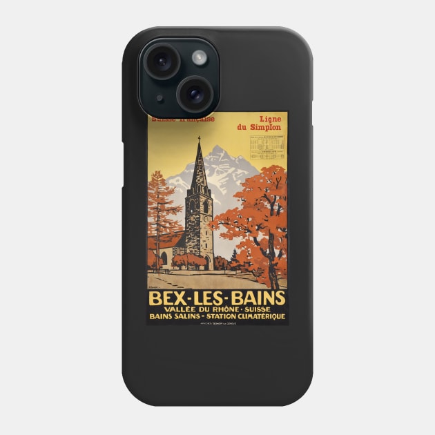 Bex les Bains, Suisse Française, ligne du Simplon Phone Case by BokeeLee