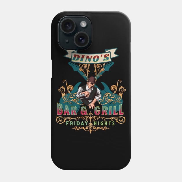 Dino's Bar & Grill Phone Case by RockReflections