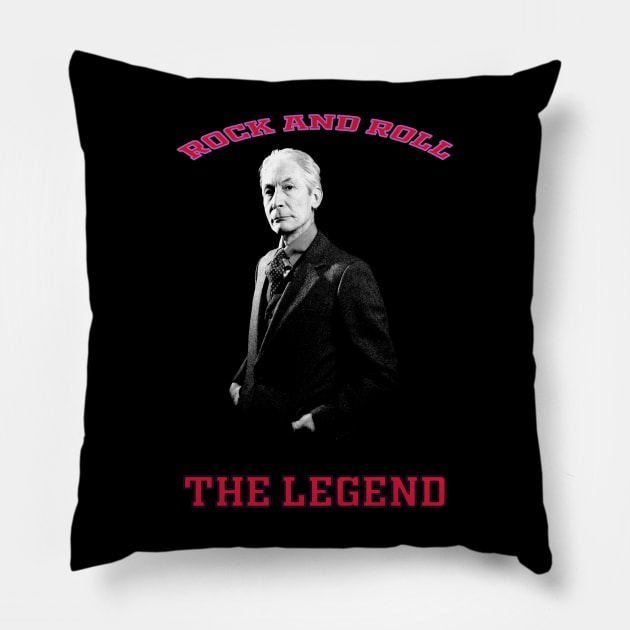 rock and roll the legend Pillow by Alice Chevalier