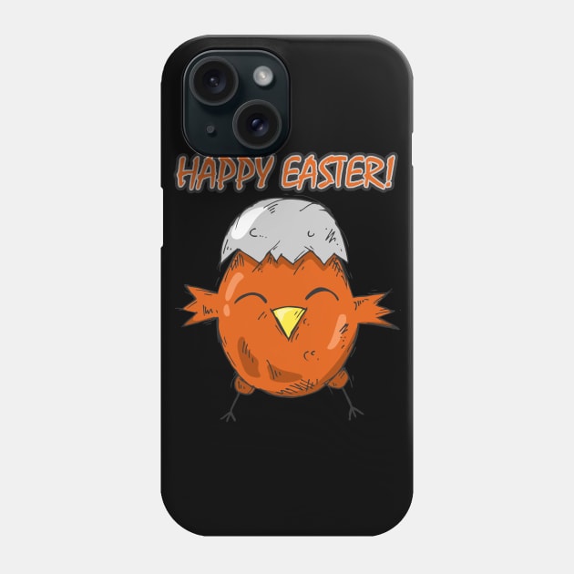 Cute orange Easter chick - Happy Easter! Phone Case by SPAZE