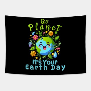 Eco Friendly Nature Go Planet It'S Your Eh Day Tapestry