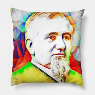 George Pullman Colourful Portrait | George Pullman Artwork 11 Pillow