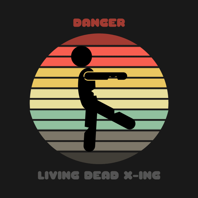 Sunset Zombie / Danger: Living Dead Crossing by nathalieaynie