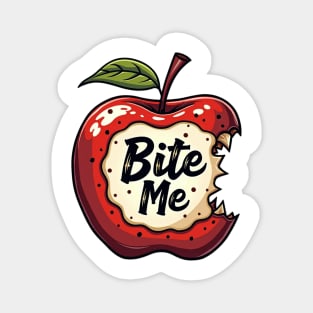 Bite Me Apple – Bold & Juicy Attitude Magnet