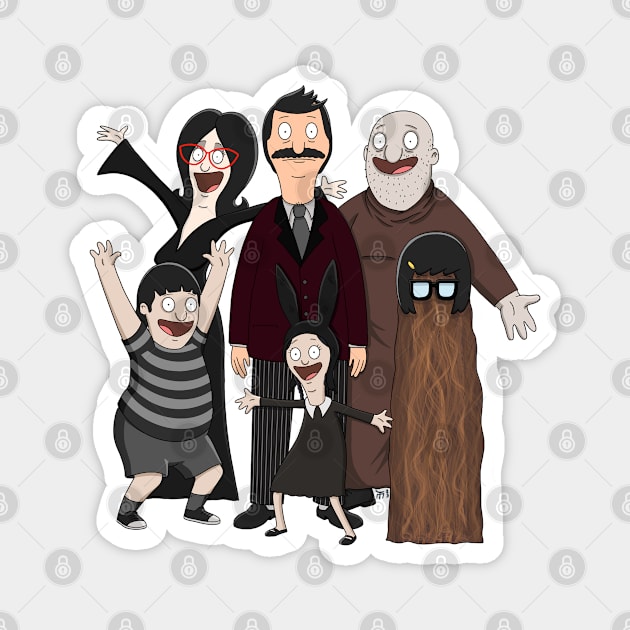 Burgers Addams Family Magnet by Tommymull Art 