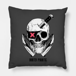 dirty pirate Pillow