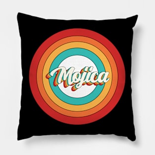 Mojica Name Shirt Vintage Mojica Circle Pillow