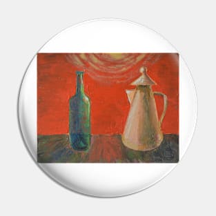 Oil Painting - Still Life with a Kettle. 2014 Pin