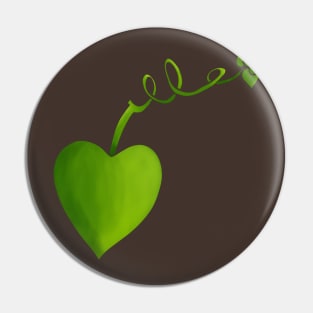 Heart Leaf on a Vine Pin