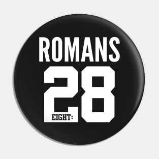 Romans 8:28 Bible Scripture Verse Christian Pin