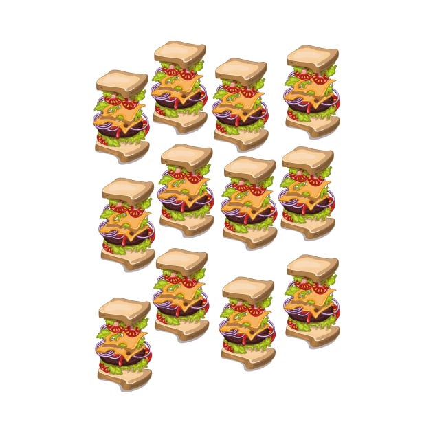 Cheeseburgers Pattern by nickemporium1