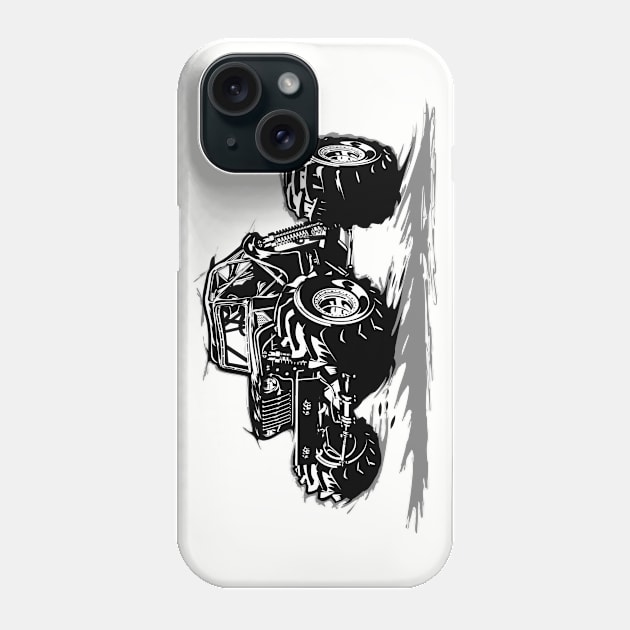 Cartoon monster truck Phone Case by Mechanik