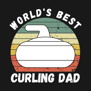 Best Curling Dad T-Shirt