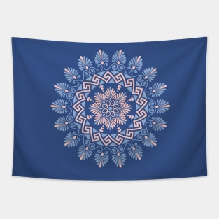 Floral Greek ornament Meander Tapestry