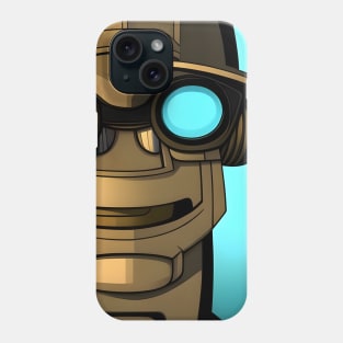 Brown robot man Phone Case