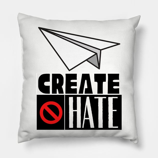 Create Don't Hate Pillow by TJWDraws