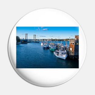 Portsmouth fishing fleet New Hampshire Pin