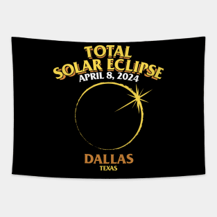 Total Solar Eclipse 2024 - Dallas Tapestry