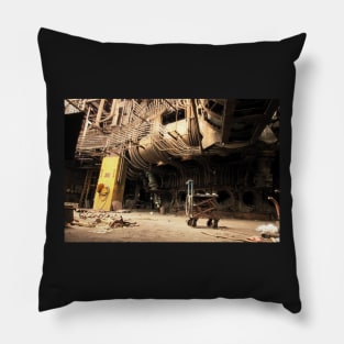 old abadoned factory Pillow