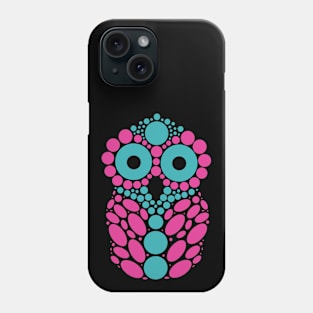 Pink and Blue Owl Phone Case