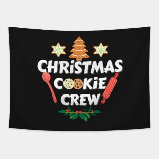 Christmas Cookie Crew Funny T-Shirt Tapestry