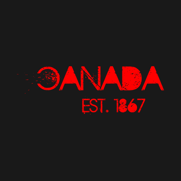 CANADA EST. 1867 - Red by The Sorceress