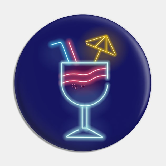 Neon Cocktail Pin by Alpenglow Workshop