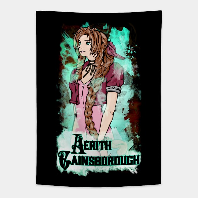 Aerith Tapestry by Beanzomatic