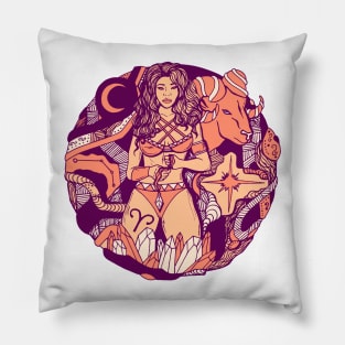 Peach Aries Beauty Pillow